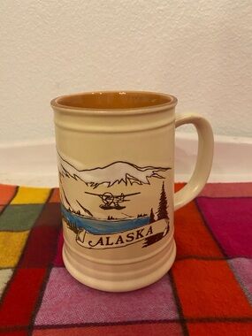 Cream Alaska Ceramic Mug with Tan Interior